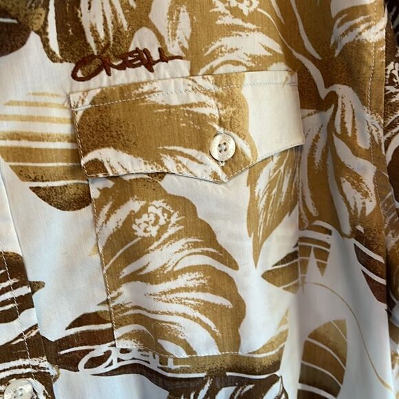EXCELLENT CONDITION MEN’S LARGE O’NEILL SHORT-SLEEVED BUTTON DOWN SHIRT - Picture 4 of 7